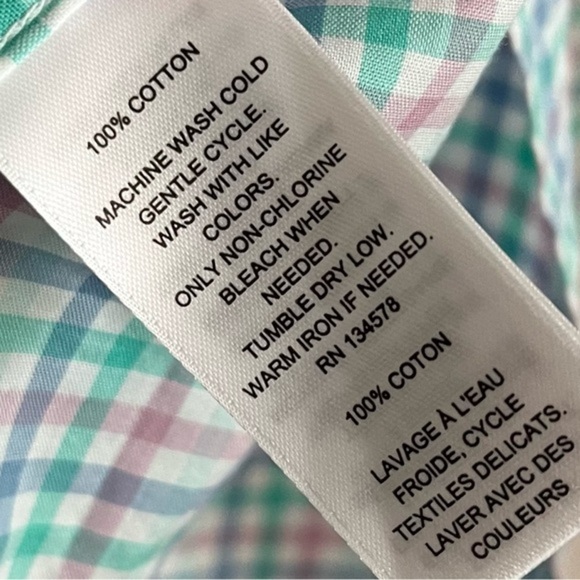 Vineyard Vines • Boys Poplin Whale Button Down Shirt - Picture 5 of 6